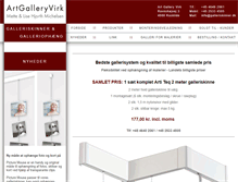 Tablet Screenshot of galleriskinner.dk